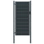 hegnslåge PVC og stål 100x124 cm antracitgrå
