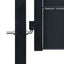 hegnslåge PVC og stål 100x124 cm antracitgrå