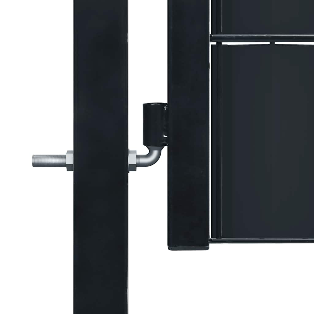hegnslåge PVC og stål 100x124 cm antracitgrå