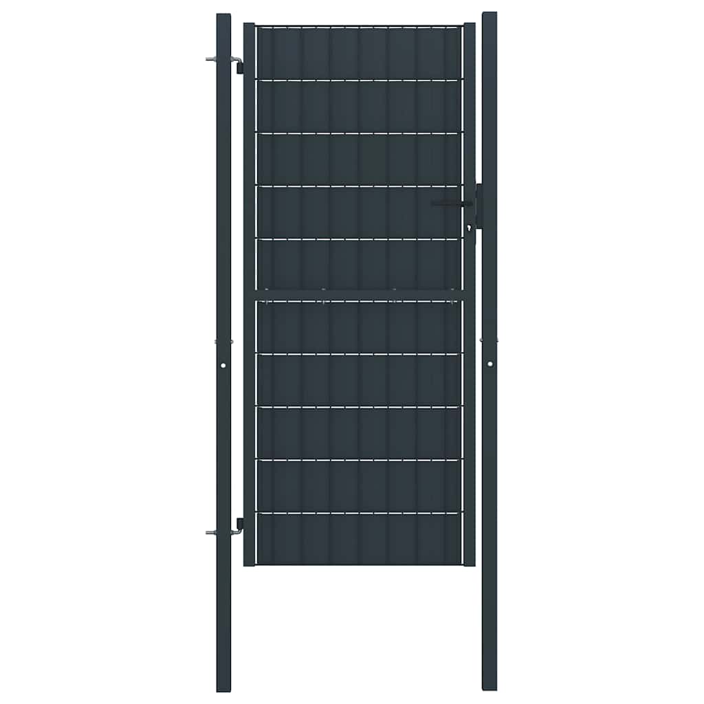 hegnslåge PVC og stål 100x164 cm antracitgrå