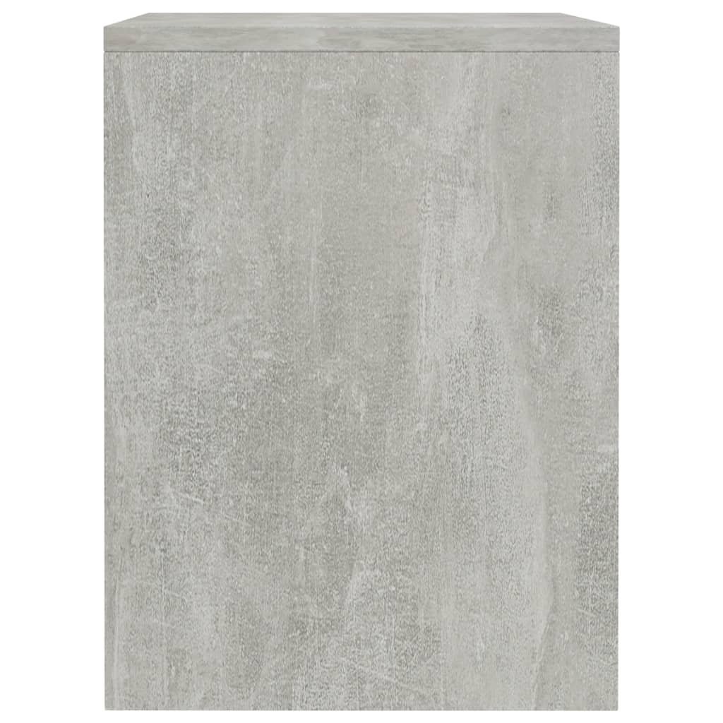 sengebord 40x30x40 cm konstrueret træ Betongrå