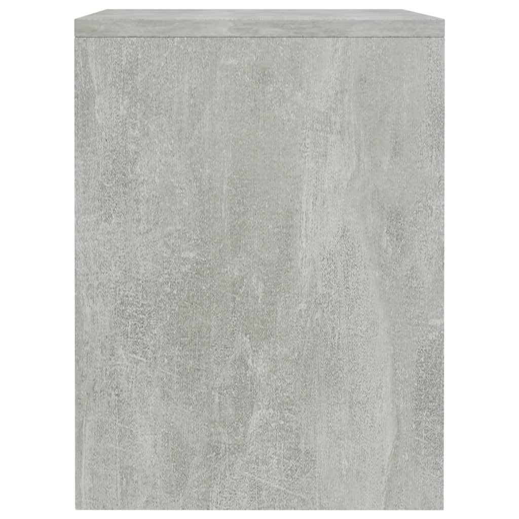 sengeborde 2 stk. 40x30x40 cm konstrueret træ Betongrå