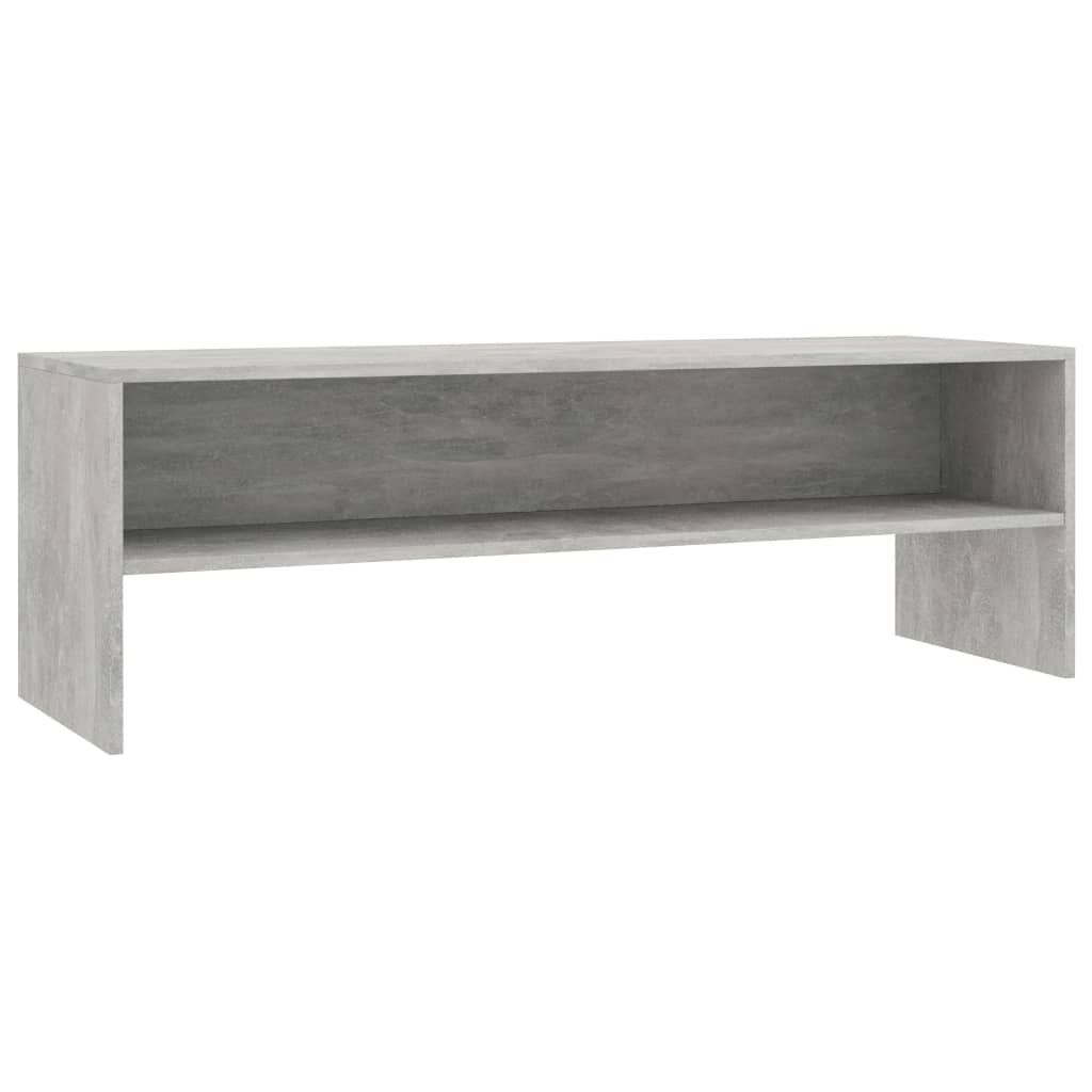 tv-bord 120x40x40 cm konstrueret træ betongrå