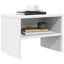 sengeborde 2 stk. 40x30x30 cm konstrueret træ hvid