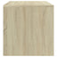 sengeborde 2 stk. 40x30x30 cm konstrueret træ Sonoma-eg