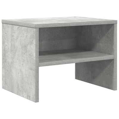 sengebord 40x30x30 cm konstrueret træ Betongrå