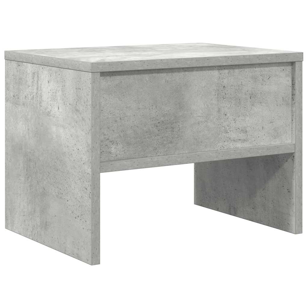 sengebord 40x30x30 cm konstrueret træ Betongrå