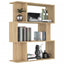 bogreol/rumdeler 80x24x96 cm konstrueret træ sonoma-eg
