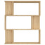 bogreol/rumdeler 80x24x96 cm konstrueret træ sonoma-eg