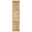 bogreol/rumdeler 80x24x96 cm konstrueret træ sonoma-eg