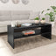 sofabord 100x40x40 cm konstrueret træ sort