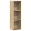 bogreol/tv-bord 36x30x114 cm konstrueret træ Sonoma-eg
