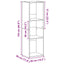 bogreol/tv-bord 36x30x114 cm konstrueret træ Sonoma-eg