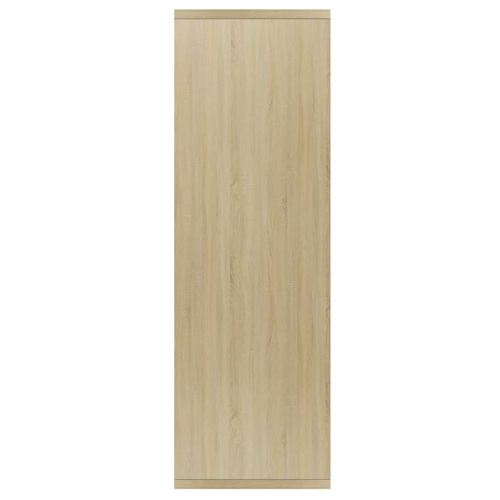 bogreol/skænk 50x25x80 cm konstrueret træ sonoma-eg