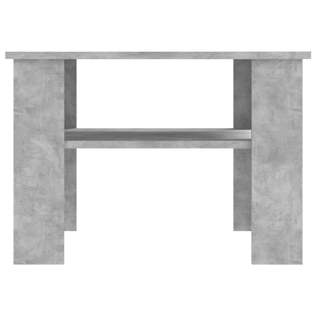 sofabord 60x60x42 cm konstrueret træ betongrå