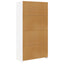 klædeskab 100x50x200 cm konstrueret træ hvid
