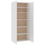 skoskab 80x35,5x180 cm konstrueret træ hvid