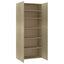 skoskab 80x35,5x180 cm konstrueret træ sonoma-eg