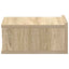 svævende natbord 40 x 30 x 15 cm konstrueret træ sonoma-eg