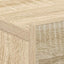 svævende natbord 40 x 30 x 15 cm konstrueret træ sonoma-eg