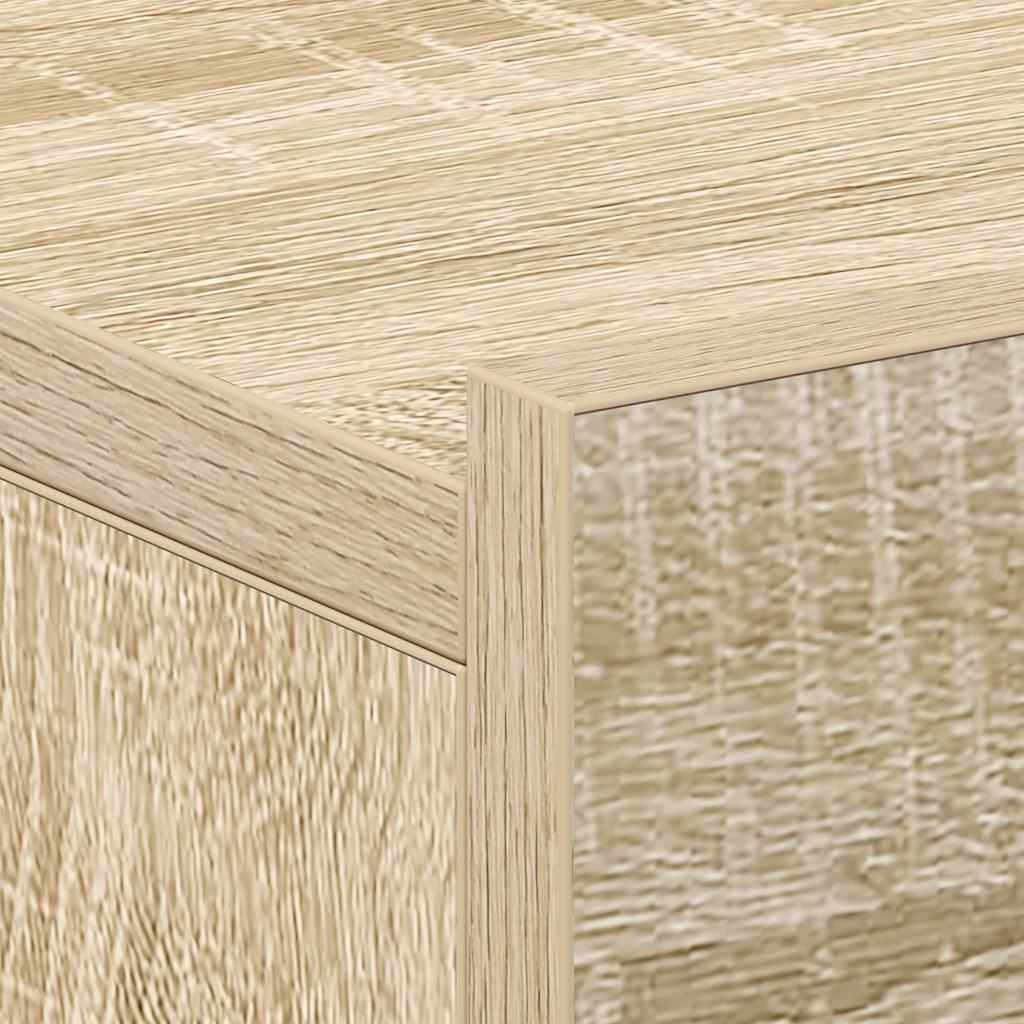 svævende natborde 2 stk. 40 x 30 x 15 cm konstrueret træ sonoma