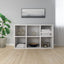 bogreol/skænk 66x30x98 cm konstrueret træ hvid