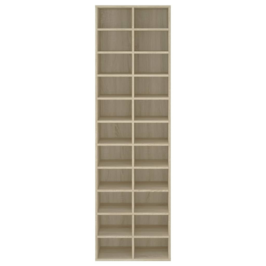 skoskab 54x34x183 cm konstrueret træ sonoma-eg