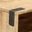 konsolbord 115 x 30 x 76 cm massivt ru mangotræ
