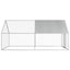 udendørs hønsebur 2,75x4x1,92 m galvaniseret stål