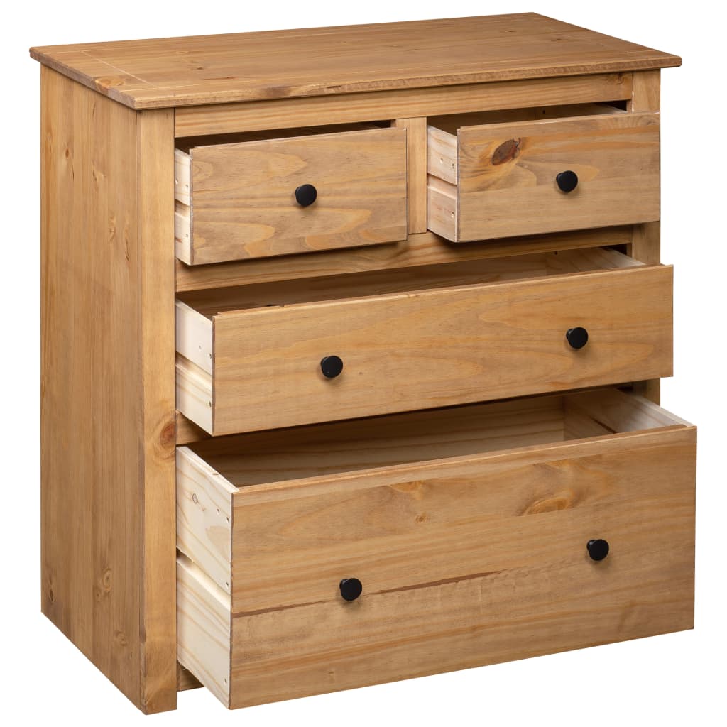 skænk Panama-serien 80x40x83 cm massivt fyrretræ