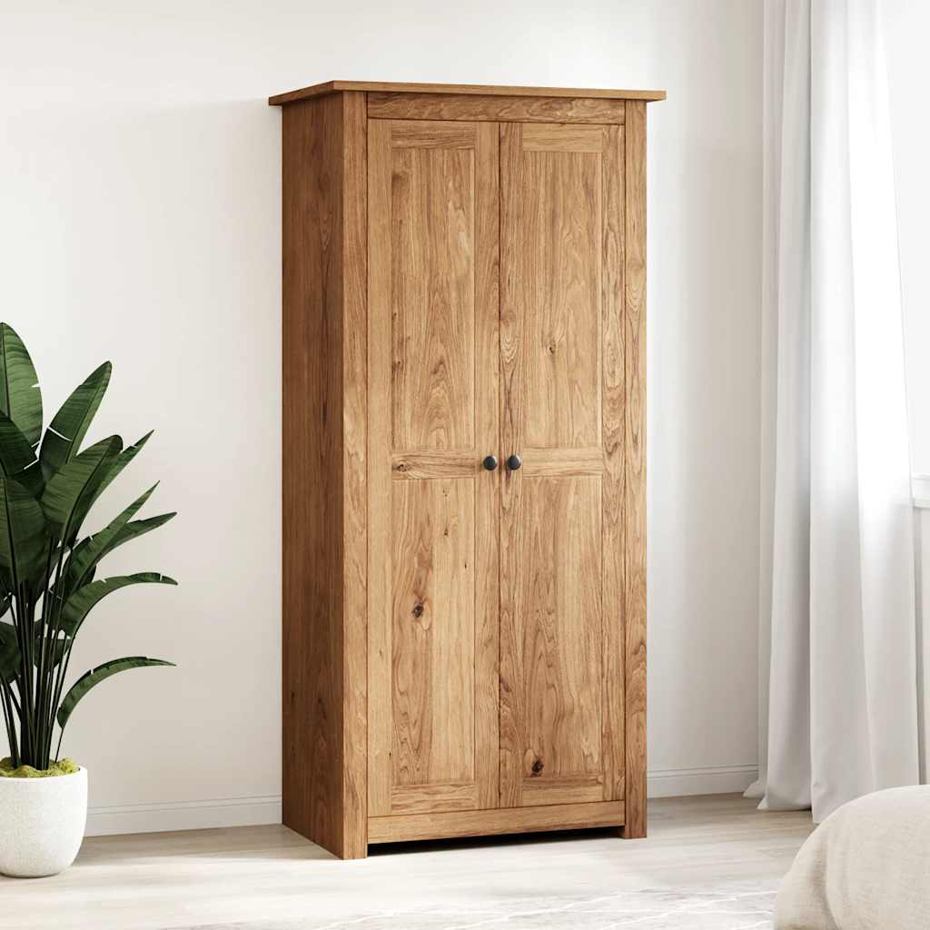 klædeskab Panama-serien 80x50x171,5 cm massivt fyrretræ billede