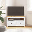 tv-skænk 93 x 49 x 49 cm massivt fyrretræ Panama hvid
