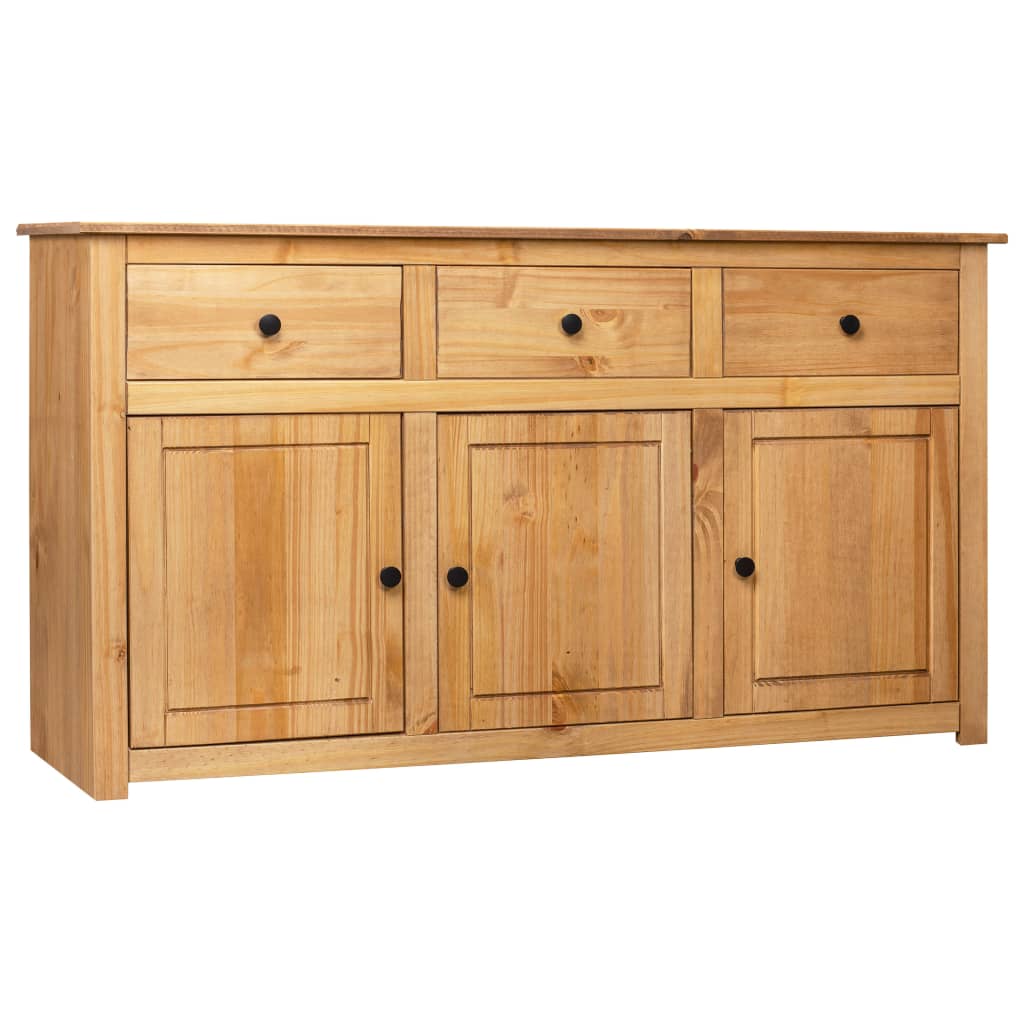 skænk Panama-serien 135x40x80 cm massivt fyrretræ