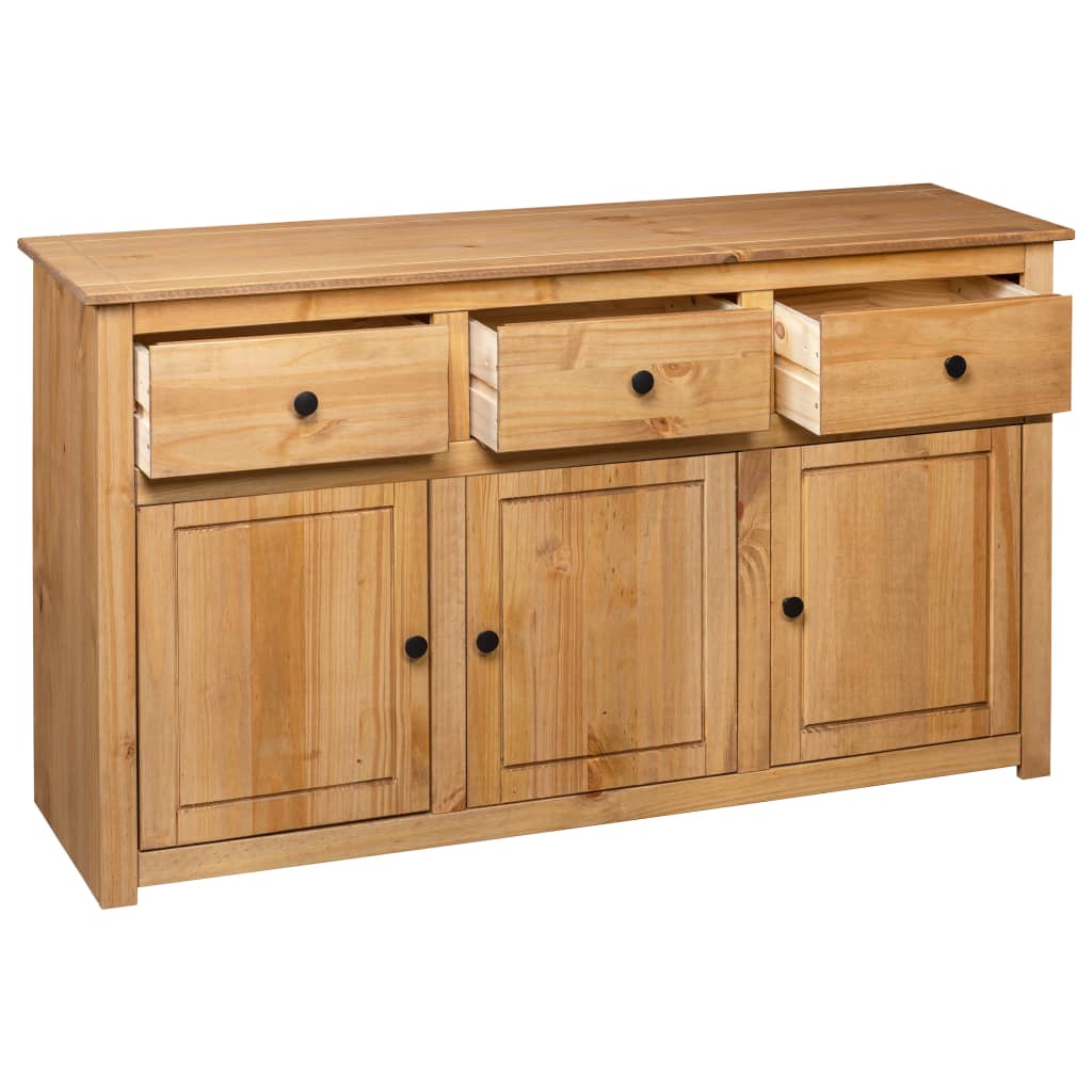 skænk Panama-serien 135x40x80 cm massivt fyrretræ