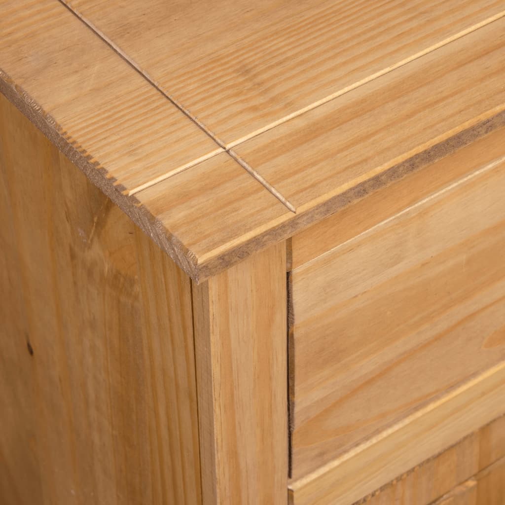 skænk Panama-serien 135x40x80 cm massivt fyrretræ