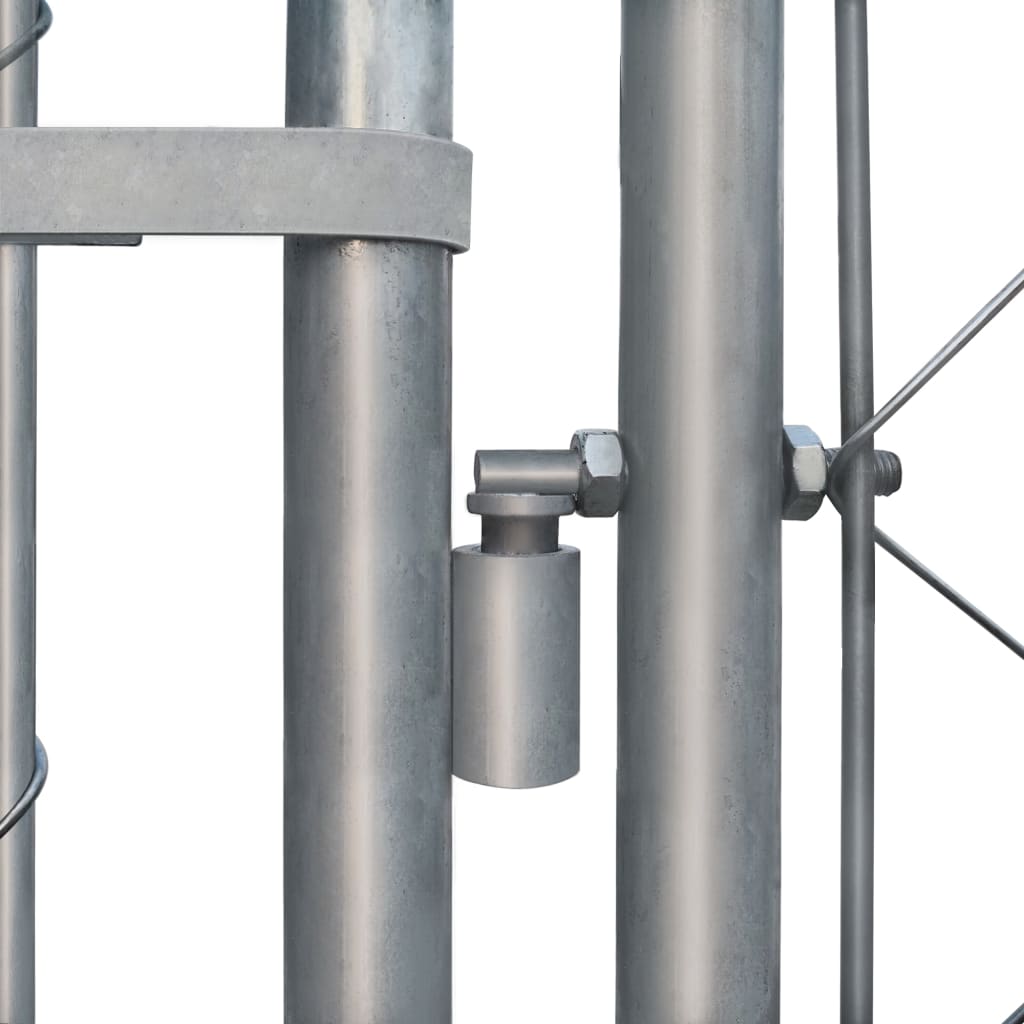 udendørs hundeløbegård 2 x 2 x 1 m galvaniseret stål
