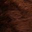 tæppe 60 x 90 cm kunstigt fåreskind brun