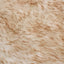 gulvtæppe 60x90 cm kunstigt fårelæder brunmeleret