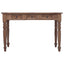 skrivebord med skuffer 117x57x75 cm massivt mahognitræ