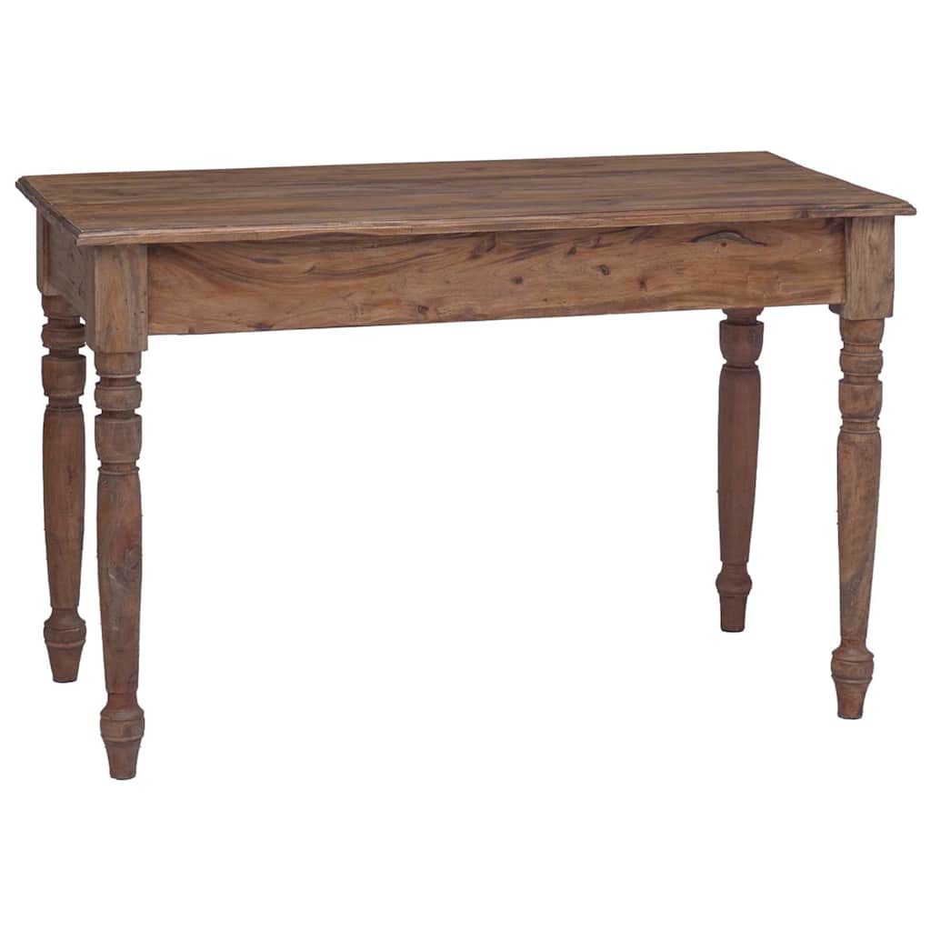 skrivebord med skuffer 117x57x75 cm massivt mahognitræ