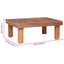 sofabord 60x45x23 cm massivt mahognitræ