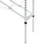 massagebord med 4 zoner aluminiumsstel 186 x 68 cm antracitgrå