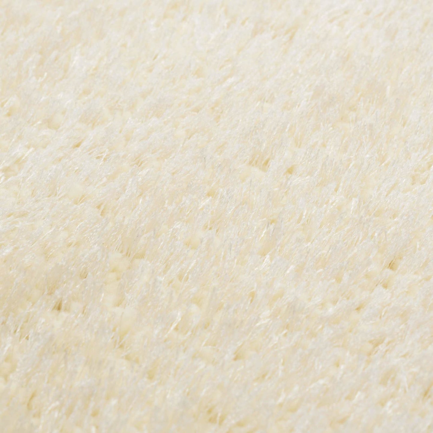 Shaggy område tæppe Creme 120 x 160 cm Polyethylen