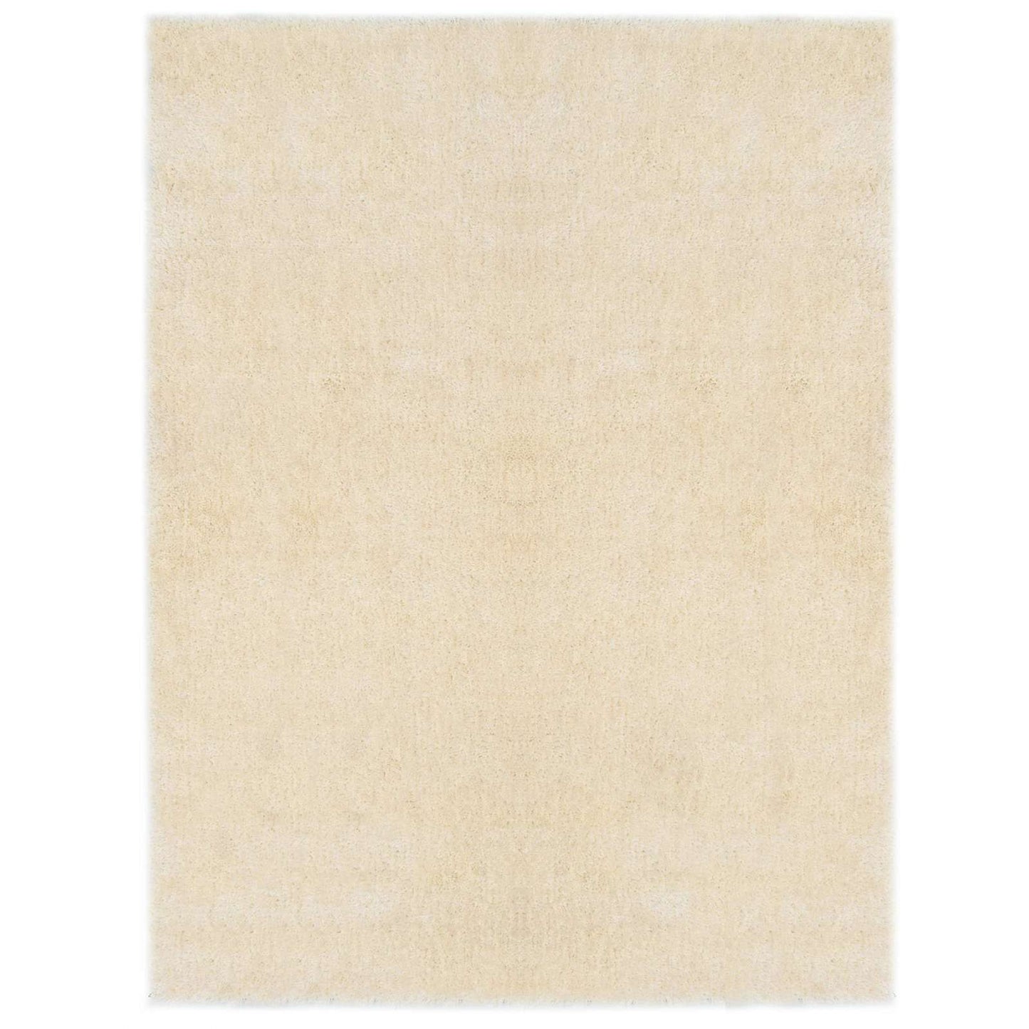 Shaggy område tæppe Creme 120 x 160 cm Polyethylen