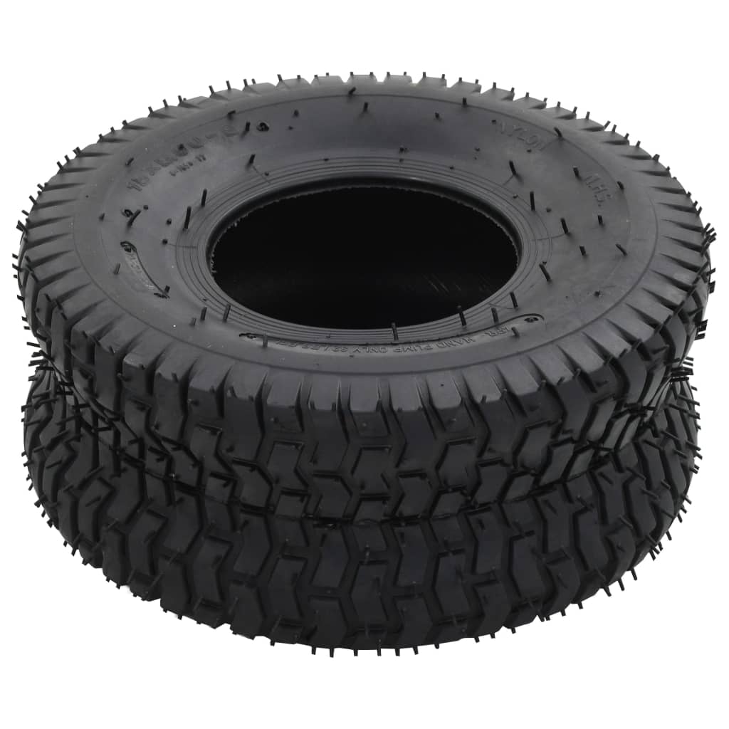 trillebørsdæk 2 stk. 15 x 6.00-6 4PR gummi