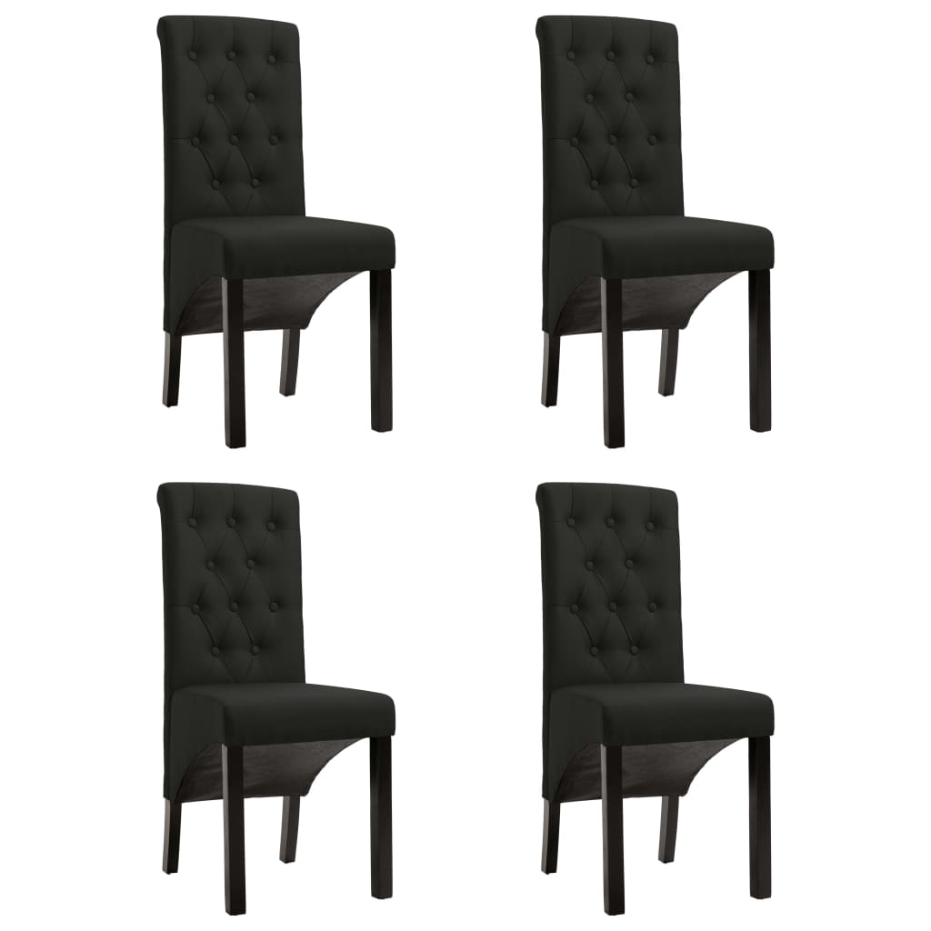 spisebordsstole 4 stk. stof sort
