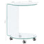 sofabord 45 x 40 x 58 cm hærdet glas transparent