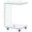 sofabord 45 x 40 x 63 cm hærdet glas transparent