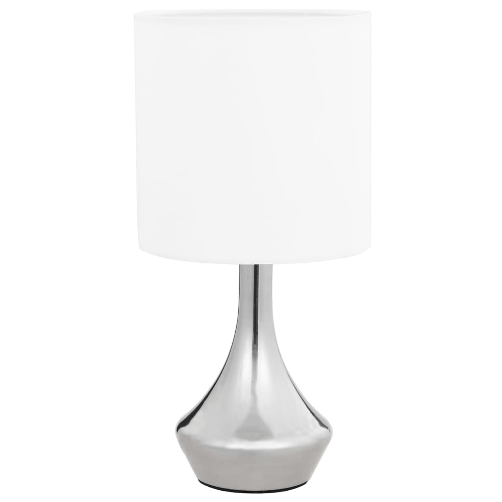 bordlamper 2 stk. touch-knap E14 hvid