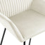 spisebordsstole 4 stk. velour cremefarvet